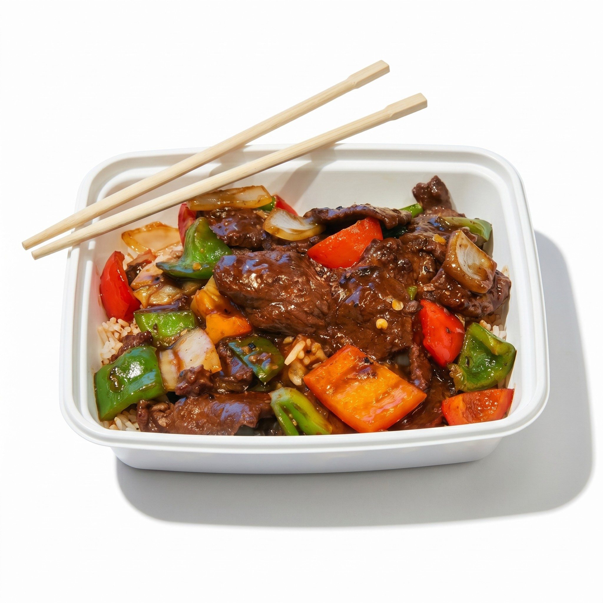 Pepper Steak with Onion.