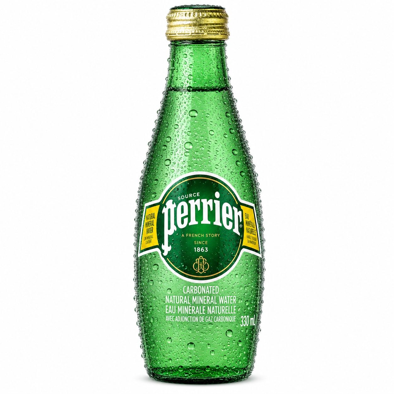 Perrier Mineral Water.