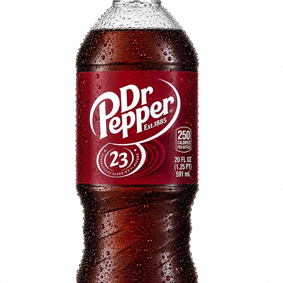 Dr Pepper 20 Oz Bottle.