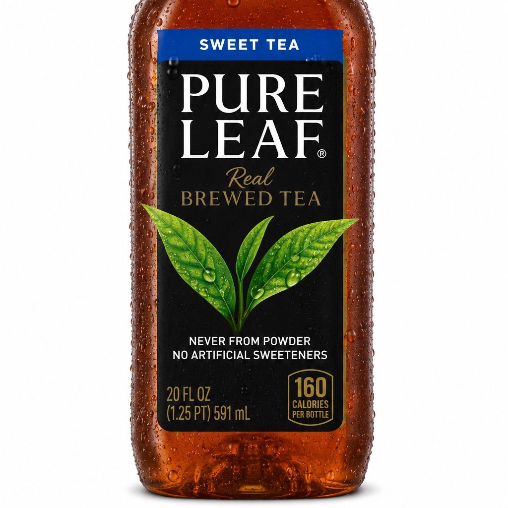 Pure Leaf Real Brewed Tea.